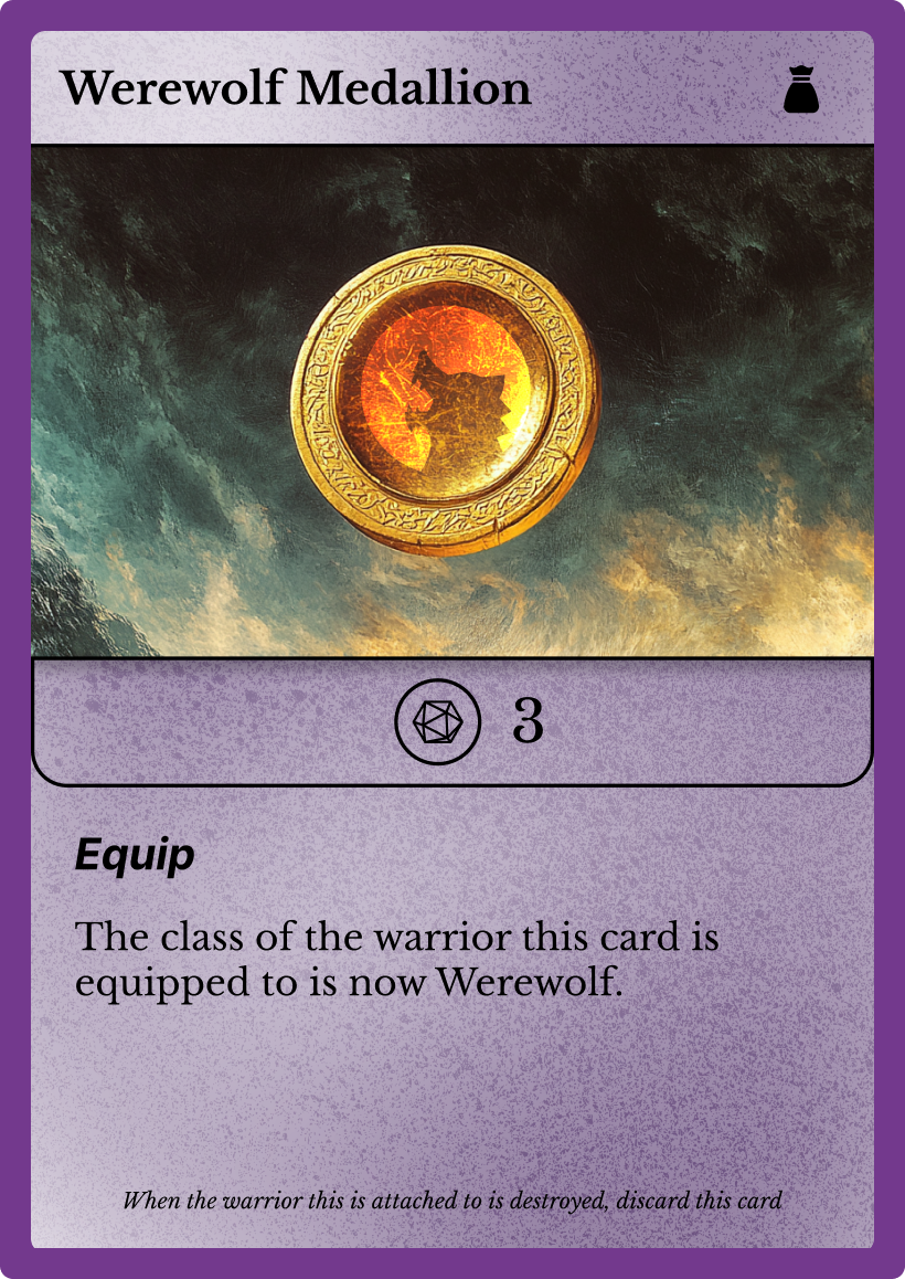 Werewolf Medallion